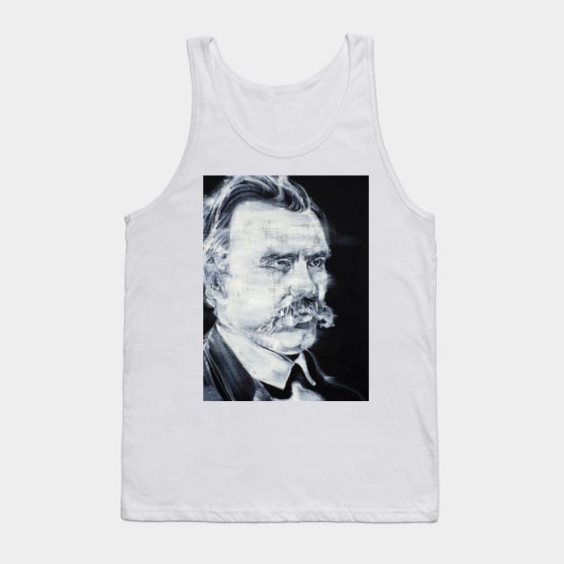 FRIEDRICH NIETZSCHE acrylic portrait Tank Top by lautir